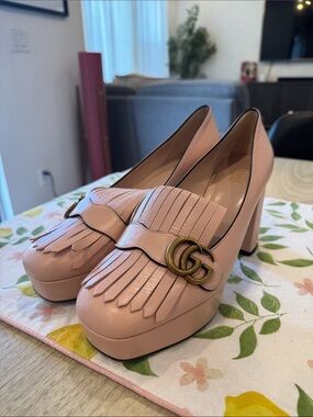 GUCCI Fringe Platform Pump Size 42